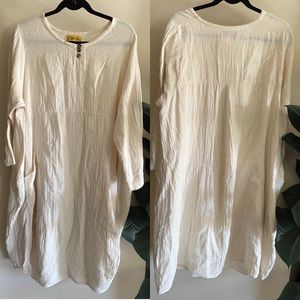 Organic cotton oversized dress
